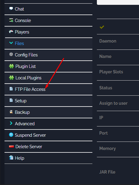 filezilla minecraft server